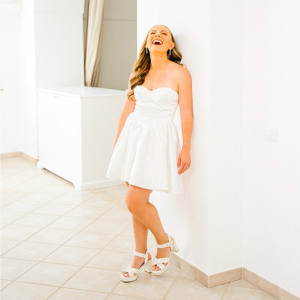 White Mini Dress from Meshki